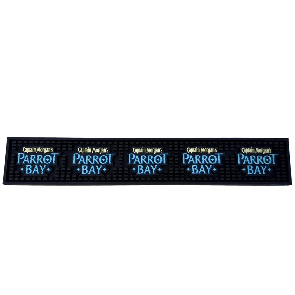 Captain‎ Morgan Parrot Bay Rubber Bar Spill Pour Drip Mat home s 20.75 x 3.75